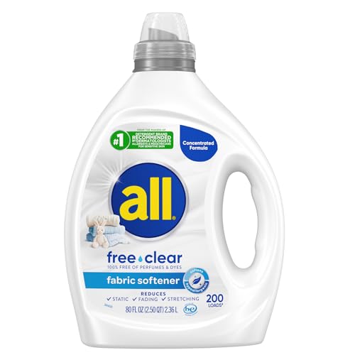 All Free Clear Liquid Fabric Softener 80 oz 200 Loads