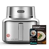 Cosori Iconic Stainless Steel 6.5 Qt Smart Air Fryer (PFAS-Free Ceramic Coating)