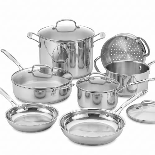 (-52%) Cuisinart® Chef’s Classic™ Edelstahl-Topf- und Pfannenset, 11-teilig