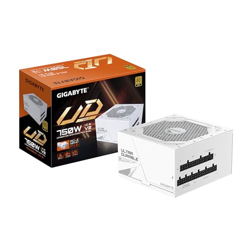 GIGABYTE UD750GM PG5 V2 ICE - 750W 80 Plus Platinum Certified - PCIe5.1 Ready - ATX3.1 - Fully Modular Power Supply (GP-UD750GM PG5 ICE)