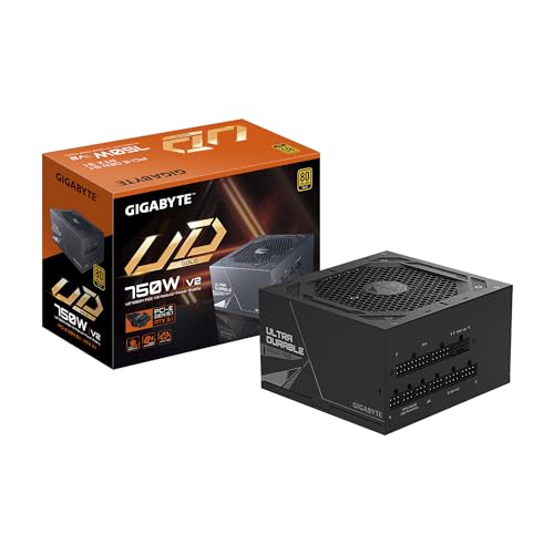 GIGABYTE UD750GM PG5 V2-750W 80 Plus Gold Certified - PCIe5.1 Ready - ATX3.1 - Fully Modular Power Supply (GP-UD750GM PG5 V2)
