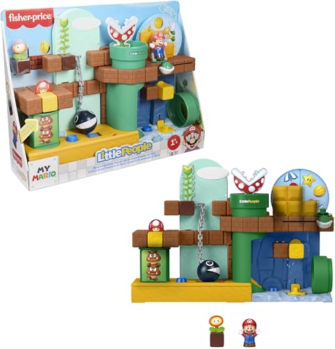 🔥 STARKER PREIS (-33%) Fisher-Price Little People My Mario Abenteuer Spielset Kleinkinder