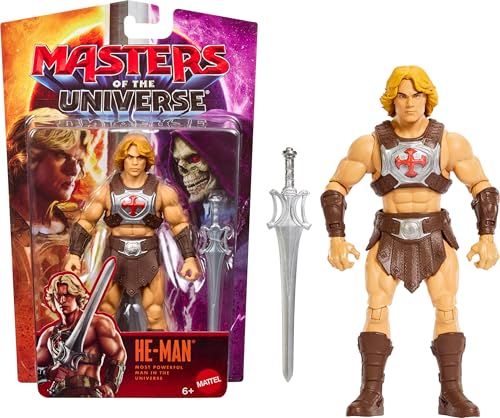 Boneco Articulado He-man Motu First Ones Mattel. Herói De Eternia Com Aprox. 14 Cm, Função De Batalha E Espada Do Poder....