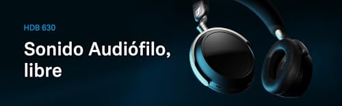 Sennheiser HDB 630 Wireless Over-Ear Headphones - Hi-Res Audiophile Sound, Adaptive Noise Cancellation, Parametric EQ, 60 Hour Battery Life, Includes USB-C Low-Latency Bluetooth Adapter - Black