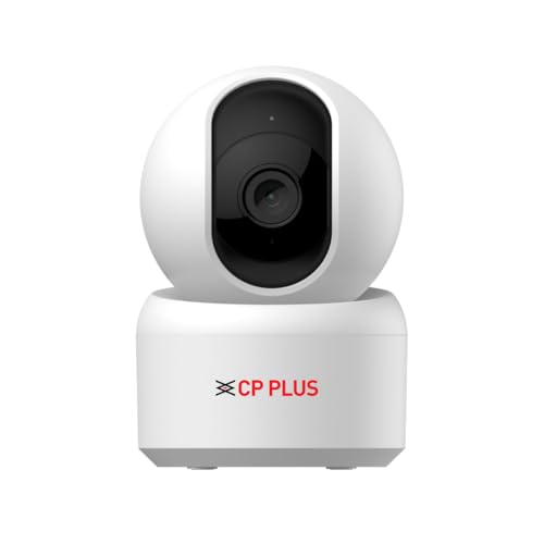 CP PLUS 3MP Smart Wi-Fi CCTV Camera | 360° Pan & Tilt | CTC Cyber Secure Tech | View & Talk | Smart Detection Suite | Night Vision | Cloud Storage | S