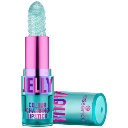 (-39%) essence AQUA JELLY COLOUR CHANGING LIPSTICK, farbanpassend, Färbeeffekt, natürlich, transluzent, vegan, ölfrei, ohne Parabene, ohne Mikroplastikpartikel, 1er Pack (2.8g)