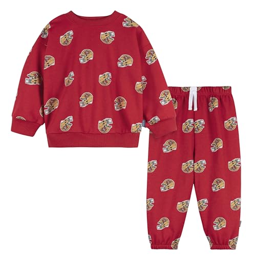 Gerber Unisex Baby NFL Team Sweatshirt and Pants Set, 49Ers, 18 Months