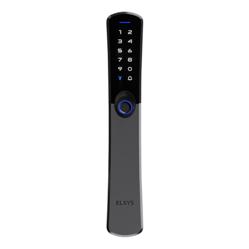 Fechadura Digital de Embutir, Abertura por biométria, Samba, Preta ESF-DE6100I, Elsys