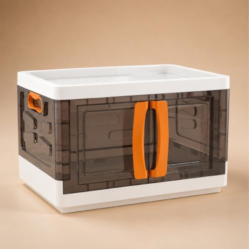 Lifelong Foldable Storage Box with Top Opening & Front Double Door Design | Stackable Multipurpose Organizer for Clothes, Blankets, Bedding, Toys & Bo