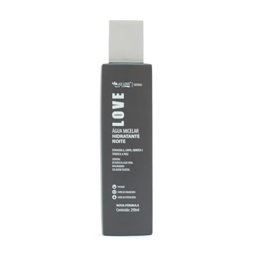 Água Micelar Hidratante Max Love, 290ml | Pele Macia e Hidratada, Cheiro Maravilhoso