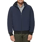 DOCKERS — DOCKERS Men's Softshell Sherpa Lined Bomber Jacket, Navy, 4X-Large Tall
