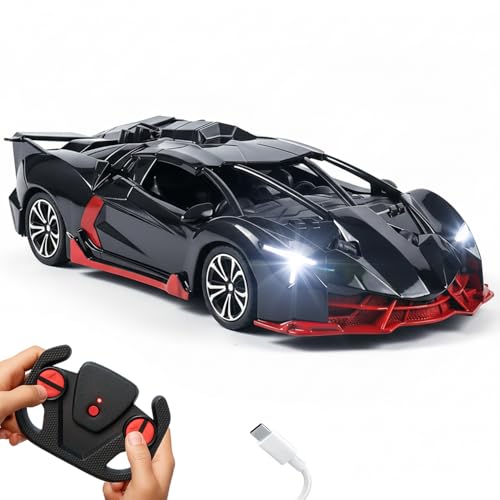 Lifelong Rechargeable Remote Control Car for Kids 4-10 Years|2.4GHz High Speed Collectible RC Car, 90 120 Min Playtime, 125 ft Range, LED Headlights, 