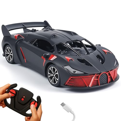 Lifelong Rechargeable Remote Control Car for Kids|2.4GHz, LED Headlights, Up to 90 to 120 min Non-Stop Play Time, 125ft Remote Range, Type-C Charging,