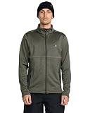 Volcom — Volcom Men's Performance Snowbound Fleece Jacket –Zip Pockets & Stretch Fit Tech Fleece, Military, Small