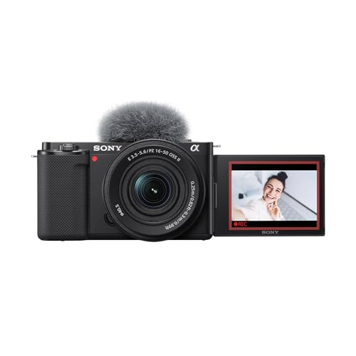 Sony Alpha ZV-E10K (Previously ZV-E10L) with Upgraded SELP1650 (Ver 2) Power Zoom Lens | 24.2 MP Interchangeable-Lens Mirrorless vlog Camera, Made for