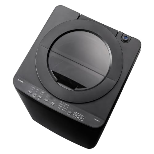 アイリスオーヤマ 洗濯機 5.0kg ブラック ITW-50B01-B OSH fit 特急コース 9分洗濯 ガチ落ち極渦洗浄 ラクとれLOW設計 5