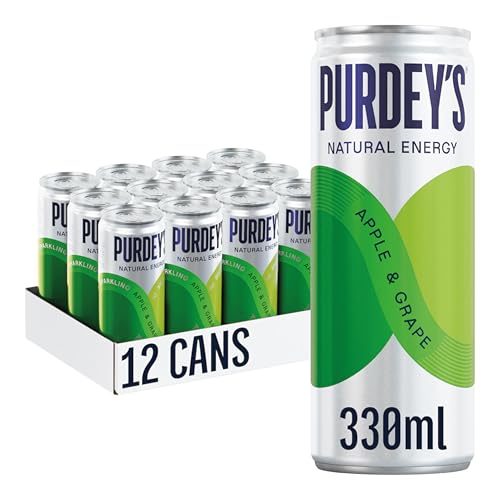 Purdey's Natural Energy Apple & Grape 330ml Can