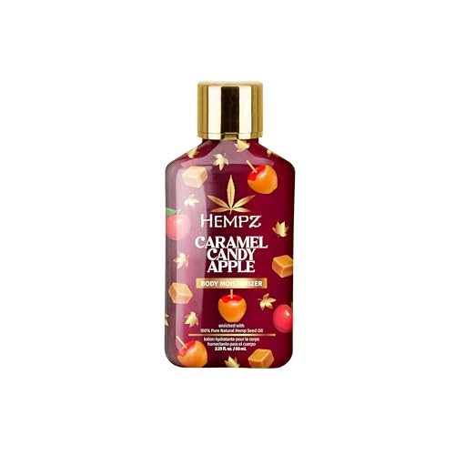 Hempz Mini Caramel Candy Apple Body Moisturizer, Body Lotion, Fall Skin Care for Men & Women, Limited Edition, 2.25 fl.oz.