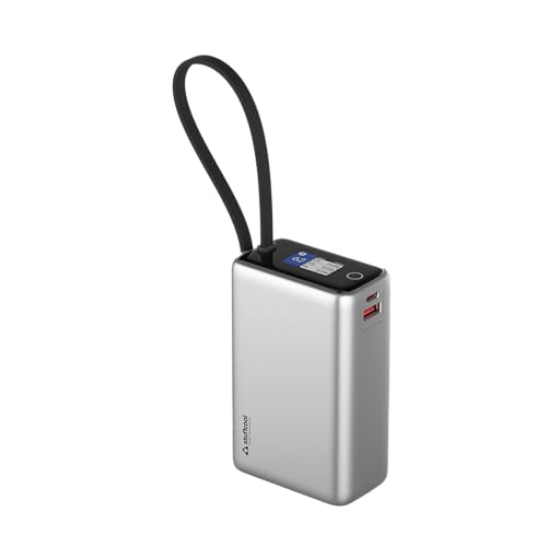 Stuffcool Giga Max Smallest 25000mAh 100W Power Bank, Built-in Type-C Cable, Charges MacBook Pros, laptops, supports Samsung Super Fast Charging 2.0;