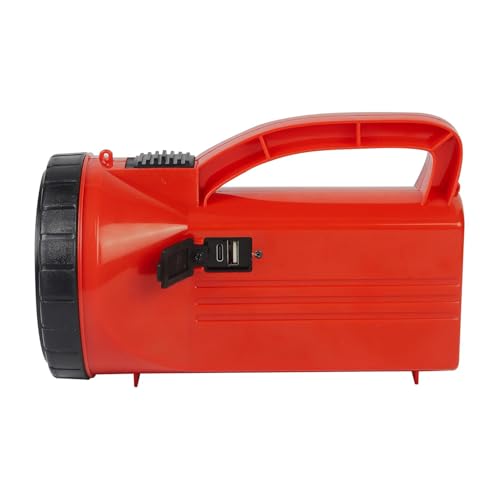 Lexton Thunder USB Rechargeable High Power LED Torch, 4000mAh Battery, 5W SMD Bright Flashlight, Type-C Charging, Powerbank for Mobile, Power Saver & 