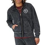 Champion Men's Full-Zip Mock Neck, Rewriting The Playbook, Black, Medium