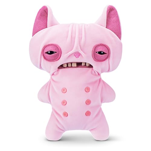 Fuggler Alley Cats 9-Inch Plush Toy (Wrinkle Mcstinkles) by ZURU – Funny Ugly Monster Stuffed Animal with Human-Like Teeth, Collectible Plush for Kids, Tweens, Teens, Adults & Cat-Loving Weirdos
