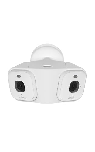 Blink Arc – Plug-in Panoramic Vision, 180° coverage, Mini 2K+ dual-camera security, single power source – 2 cameras (White)