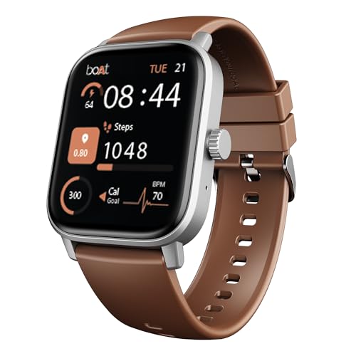 boAt Wave Call 3 Smartwatch 1.83” HD Display with Animated Watch Faces; BT Calling, Functional Crown, Multiple Sports Modes, IP68, HR, SpO2 Monitor, S