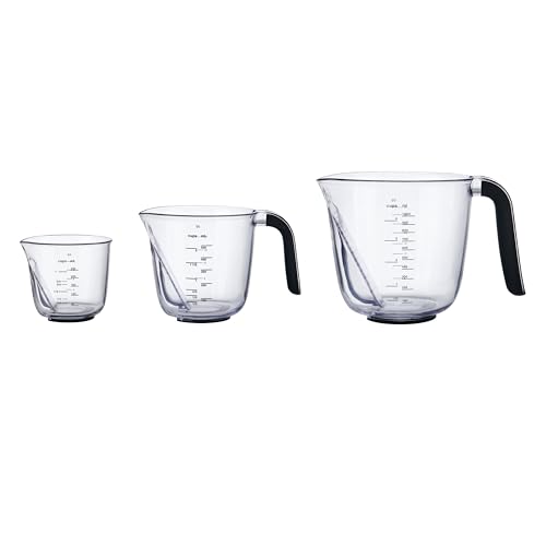 ⚡ BLITZDEAL (-58%) KitchenAid 3-teiliges abgewinkeltes Messbecher-Set, Schwarz