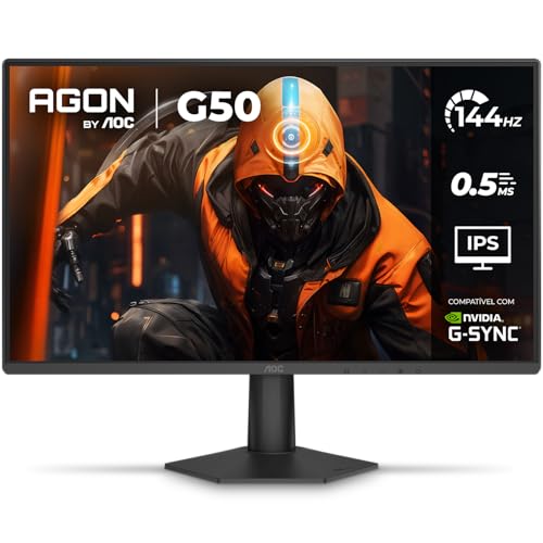 Monitor Gamer AOC AGON 24" 144Hz | 24G50F, G50, IPS, HDR10, G-SYNC, 0,5ms