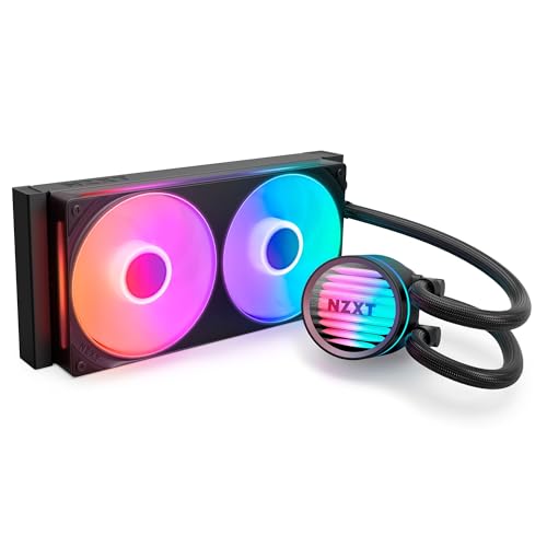 NZXT Kraken Core 240 RGB - AIO CPU Liquid Cooler - 240 mm Radiator - 240 mm Single-Frame Fan - Compatible with Intel® LGA 1851/1700/1200/...