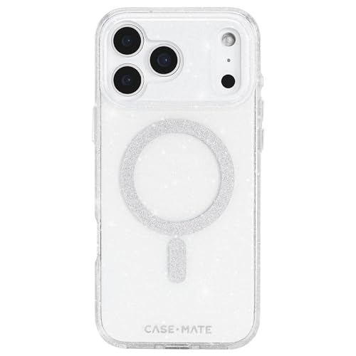 Case-Mate iPhone 17 Pro Max Case [Compatible with MagSafe] - Stylish Sparkly Phone Case with 12ft Drop Protection - Premium Magnetic Cover for iPhone 17 Pro Max - Twinkle Stardust