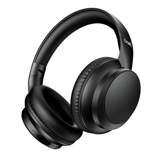 boAt Rockerz 371, 40mm Drivers, 50hrs Battery, 60ms Low Latency, ENx Tech, BT v5.4, Foldable Cups, Voice Assistant, Bluetooth Headphones, Wireless Hea