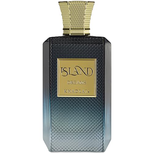 Khadlaj Island Dreams – Fruity, Floral, Woody, Musky – Extrait de Parfum Long-Lasting Fragrance for Unisex, 3.4 Ounce