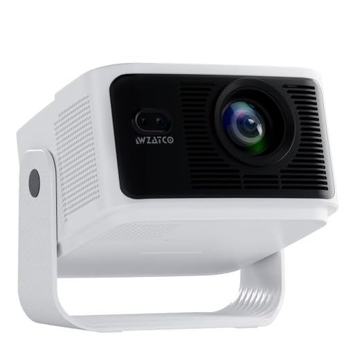 WZATCO Yuva Vibe Pro, Certified Smart Home Projector 4k Ultra HD, Native 1080P, Widevine L1, Fully Automatic, 1000 ANSI, Sealed Engine, HDMI ARC, Scre