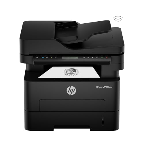 HP 323sdnw Auto Duplex WiFi Laser Printer (New Launch) with ADF, Print Scan Copy, LCD Display, 30 PPM, 256 MB Memory, Black