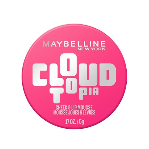 Maybelline New York Blush and Lip, Cloudtopia Blush Cheek & Lip Mousse, For Up to 14 Hour Cheek Colour, Resists Sweat, Transfer and Creasing, Shade 4 Pink Daydream