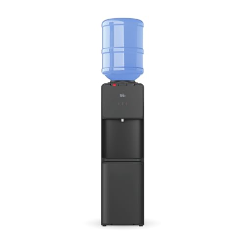 Brio CLTL130 Série 130 Dispensador de refrigerador de água de carga superior para garrafas de 3 e 5 galões, quente e frio, carregamento sem derramamento, trava de segurança infantil, Energy Star 3.0