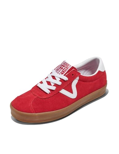 Vans Unisex Sport Low Skate Shoe, Track Sport Red, 13/14.5