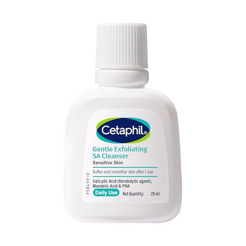 Gentle Exfoliating SA Cleanser 29ml | Daily Foaming Face Wash with Salicylic Acid, Mandelic Acid & Gluconolactone | Smooth, Even Skin | For Sensitive 