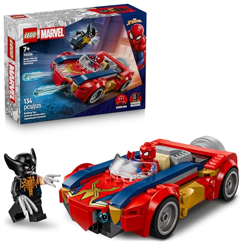 LEGO Marvel Spider-Man Car vs. Venomized Wolverine Building Toy for $16 + free shipping w/ Prime