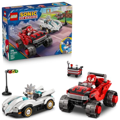 LEGO Sonic the Hedgehog Silver’s Car vs. Knuckles’ Monster Truck 77118