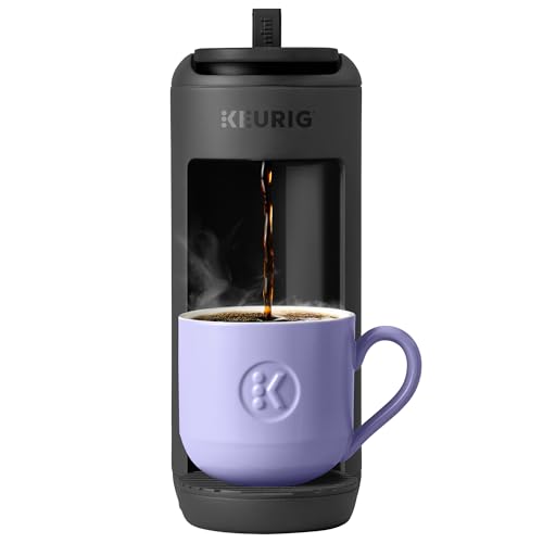 Keurig K-Mini Mate Single Serve K-Cup Pod Coffee Maker, Brews Up to 12 oz Cup, Compact Portable Coffee Machine for Small Spaces, Great For Dorms & Offices, Black