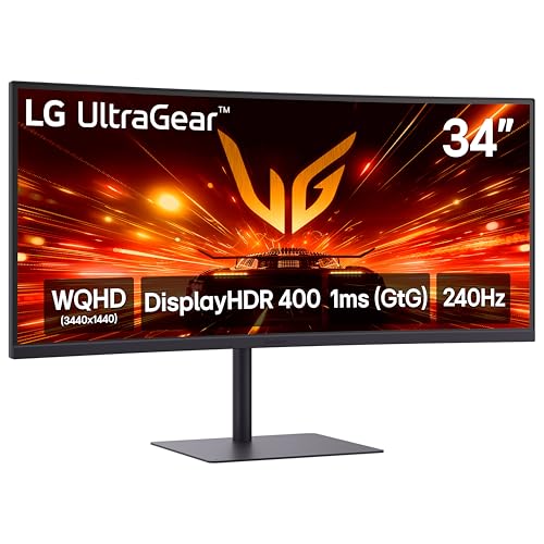 LG 34G630A-B 34" UltraGear WQHD Curved Gaming Monitor