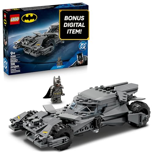 LEGO DC Batman: Batman v Superman Batmobile Building Blocks Set - Super Hero Toy for Kids, Boys & Girls, Ages 9+ - W/Armored Minifigure & Golden Coin - Gift Idea for Birthdays - 76331
