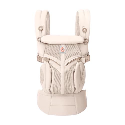 Ergobaby Baby Carrier for Newborn to Toddler, Ergonomic 4-Position Omni Classic Mesh, Baby Carrier Back Front Facing Backpack, Natural Beige