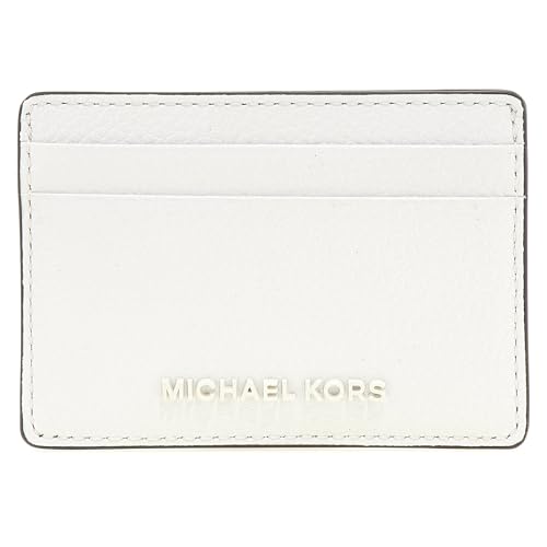 Michael Kors Women's Jet Set Card Holder One Size Optic White