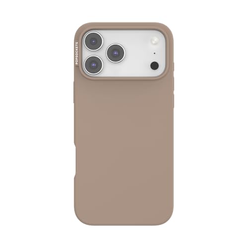 PopSockets iPhone 17 Pro Max Phone Case Compatible with MagSafe, for iPhone 17 Pro Max, Wireless Charging Compatible, Case Only - Latte