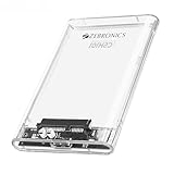 Zebronics 25 SSDHDD Enclosure Max 4TB Storage Upto 5Gbps Transfer Speed ToolFree Slide Design USB to Micro B Connector Windows Mac Linux Support Transparent Case CSH101