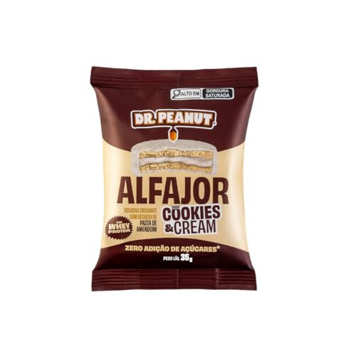 Doctor Peanut Alfajor Sabor Cookies & Cream 35g
